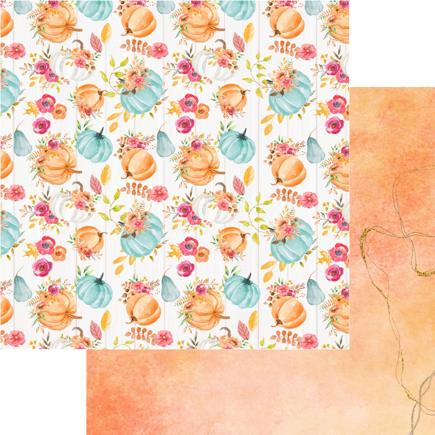 Memory place -Kawaii Paper Goods Autumn Wishes 6x6 Inch Paper Pack - Mønsterarkpakke - arkpakke -