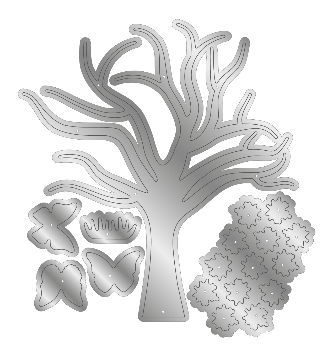 NYHET! Gemini Crafter's Companion Garden tree - hage tre die