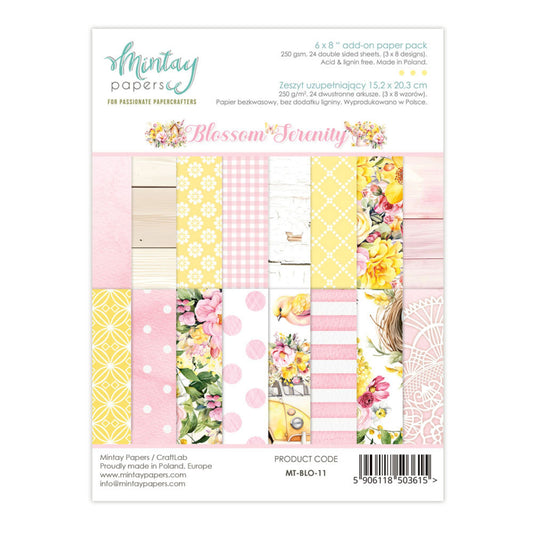 Mintay Serenity 6x8 Inch Add-On Paper Pack (MT-BLO-11)