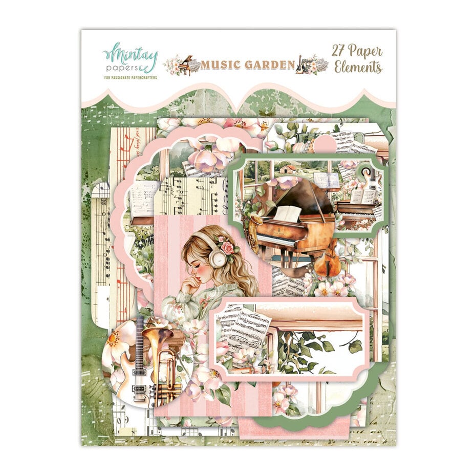 Mintay -  Music Garden 6x8 Inch Paper Elements (27pcs) (MT-MUS-LSCE)