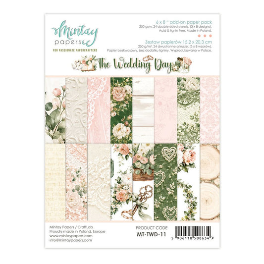 Mintay - The Wedding Day  6x8 Inch Add-On Paper Pack (MT-TWD-11)