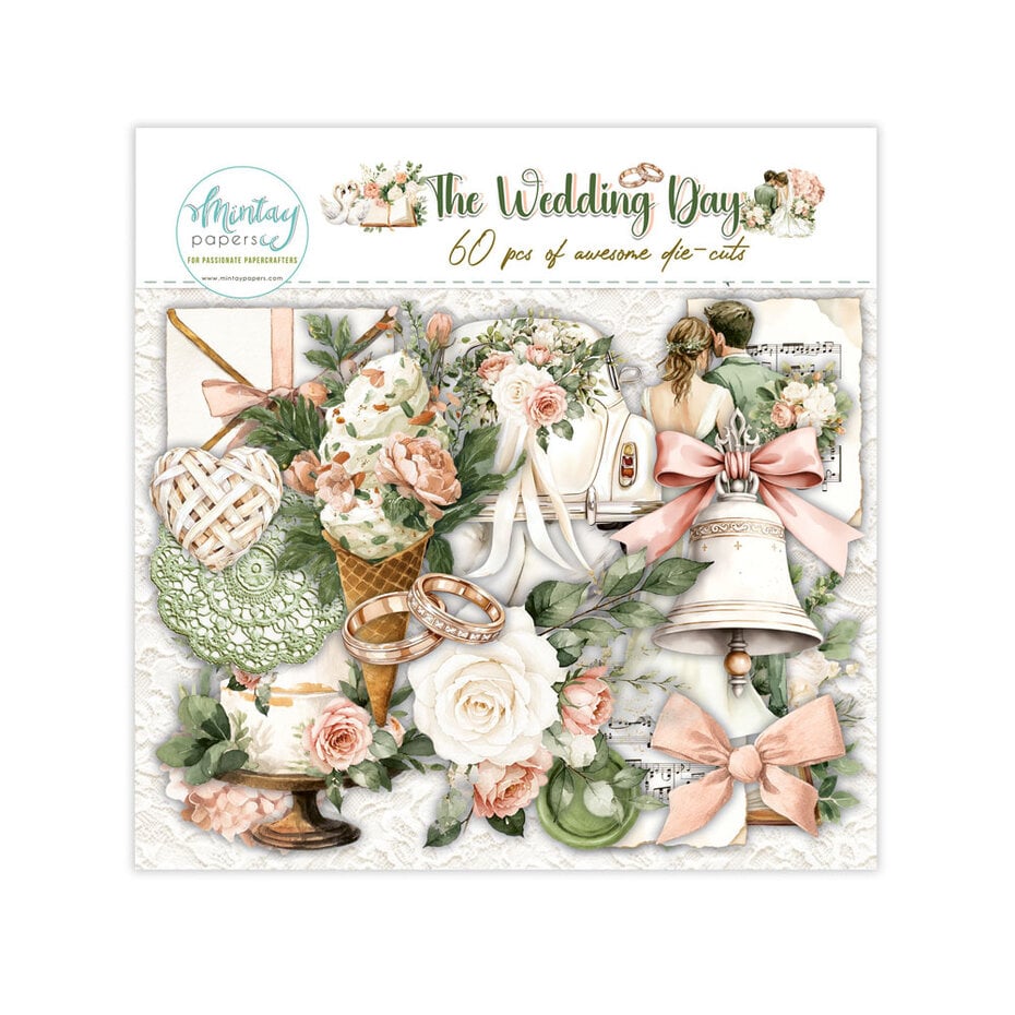 Mintay - The Wedding Day Paper Ephemera - Die cut pakke -  (39pcs) (MT-TWD-LSC)