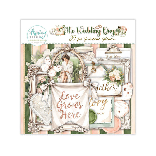 Mintay - The Wedding Day Paper Ephemera - Die cut pakke -  (39pcs) (MT-TWD-LSCE)