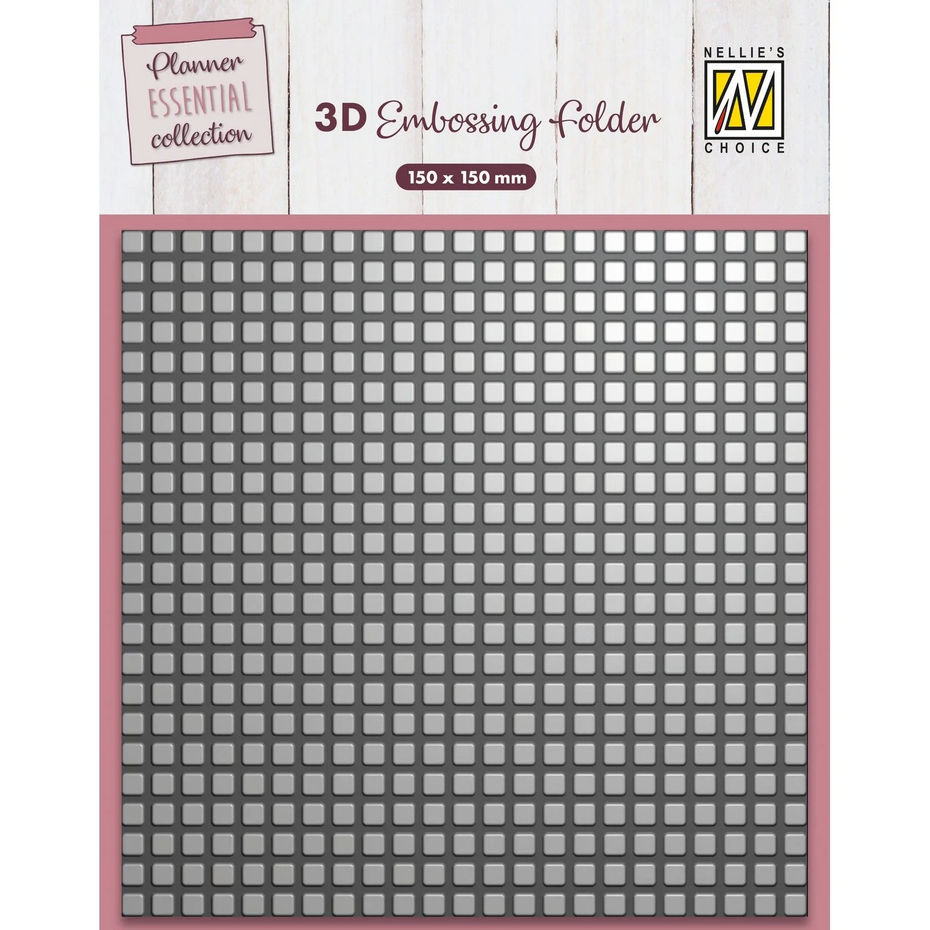 Nellie Snellen - 3D Embossing Folder Plus Signs (EF3D087)