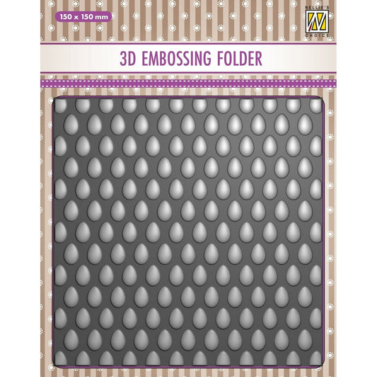 Nellie Snellen 3D Embossing folder eggs