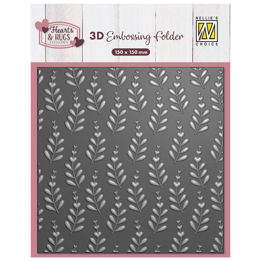 Nellie snellen 3d embossing folder Pop up heart Branches