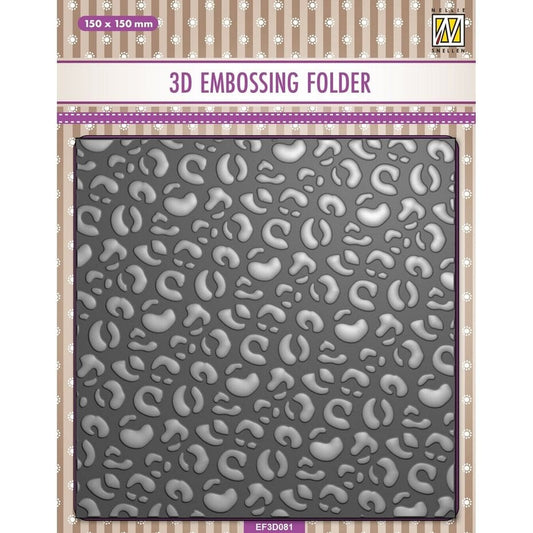 Nellie Snellen - 3D Embossing Folder Leopard (EF3D081)