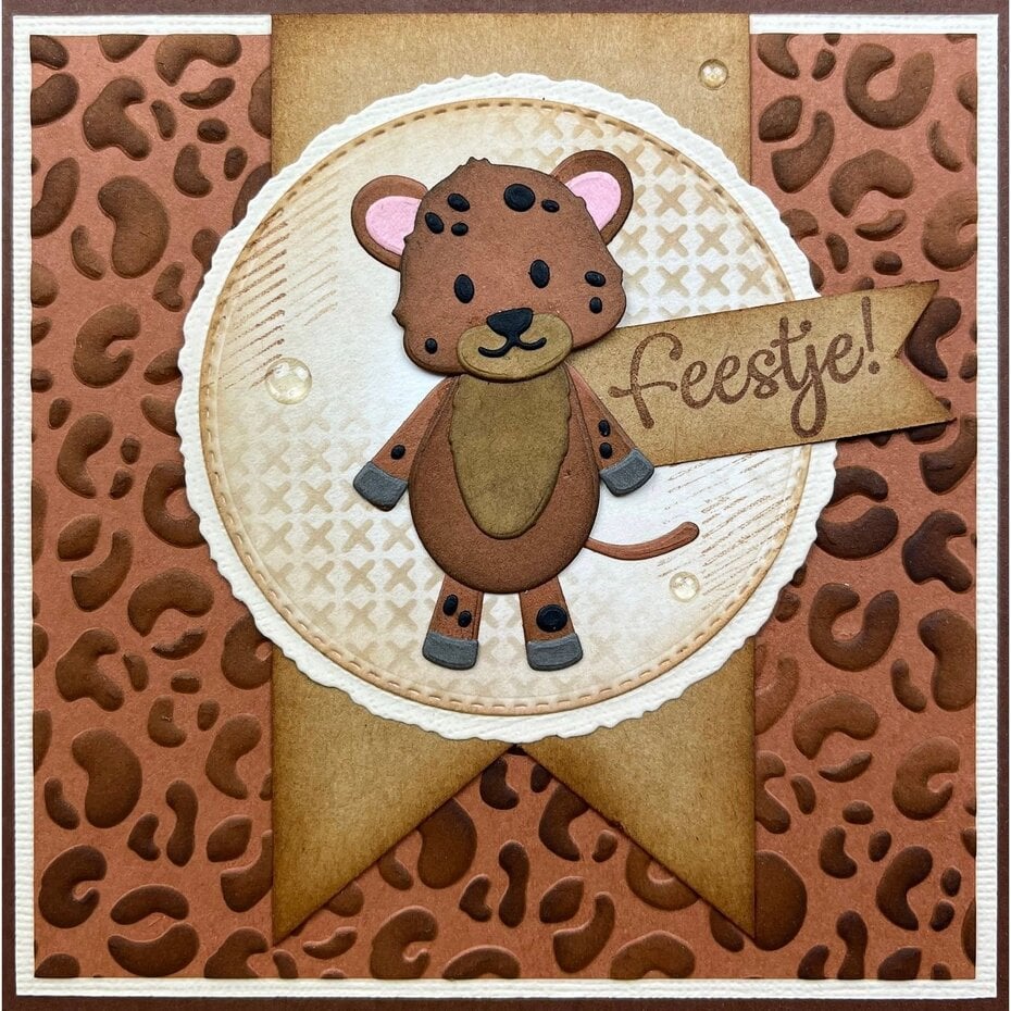 Nellie Snellen - 3D Embossing Folder Leopard (EF3D081)