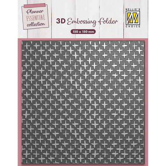 Nellie Snellen - 3D Embossing Folder Plus Signs (EF3D089)