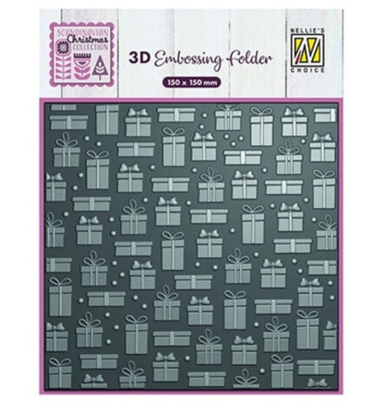 Nellie snellen 3d embossing folder Presents
