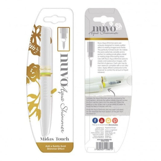 Nuvo Aqua Shimmer Midas touch  - 1 stk glimmer penn med gullshimmer effekt