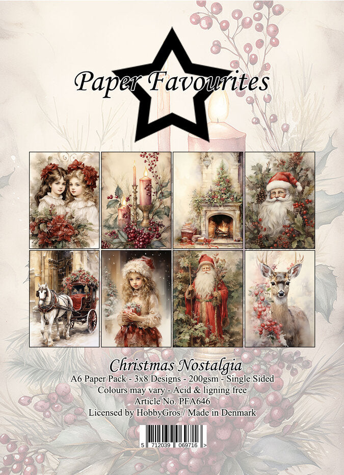 Paper favorites - Christmas Nostalgia - A6 Paper Pack (PFA646)