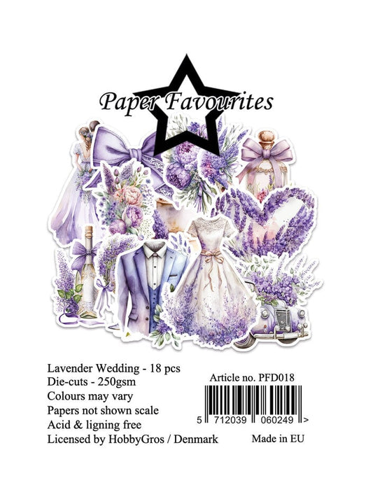Paper Favourites Die-Cuts A7 Lavender wedding (18pcs)