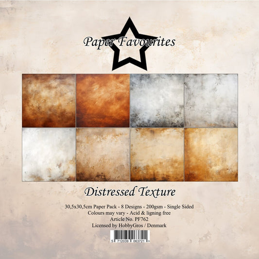 Paper Favorite - Distressed Texture 12x12 Inch Paper Pad (PF762)