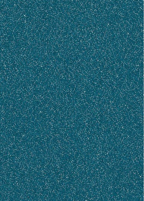 A4 - Glitterkartong -  Turkis / Turqouise