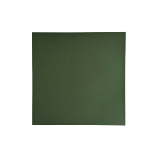 Ensfarget kartong - mørk grønn 30,5x30,5 - Forest green 12x12 Inch Smooth Cardstock 220gsm