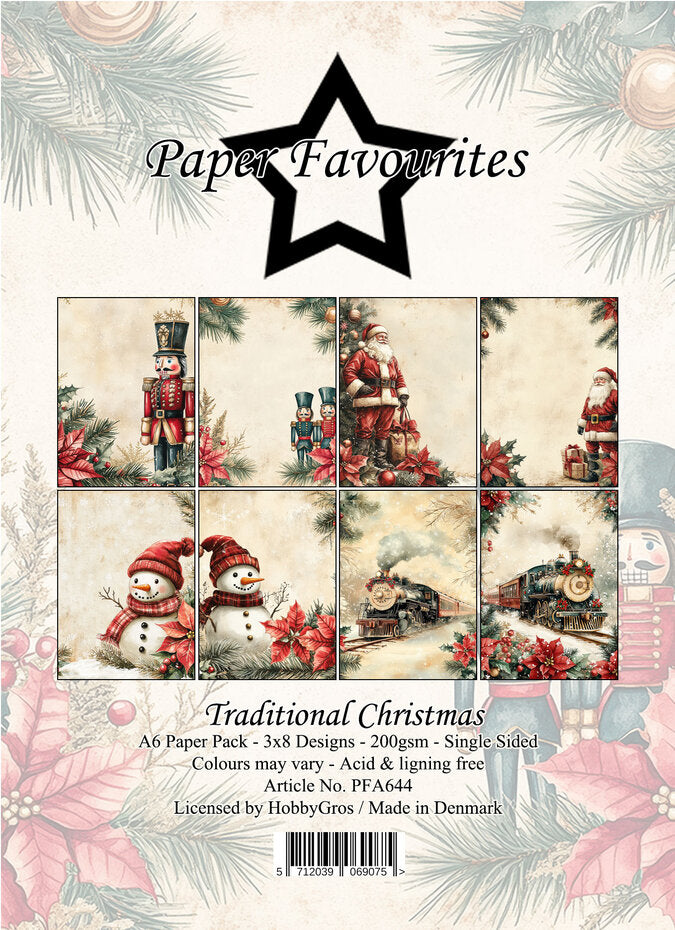 Paper favorites - Traditional Christmas - A6 Paper Pack (PFA644)