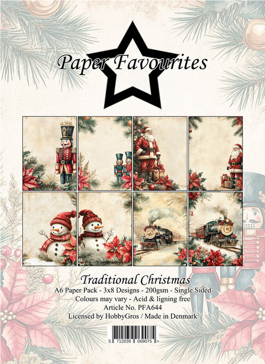 Paper favorites - Traditional Christmas - A6 Paper Pack (PFA644)