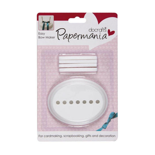 Papermania easy bow maker. Verktøy til enkelt å lage flotte sløyfer av bånd