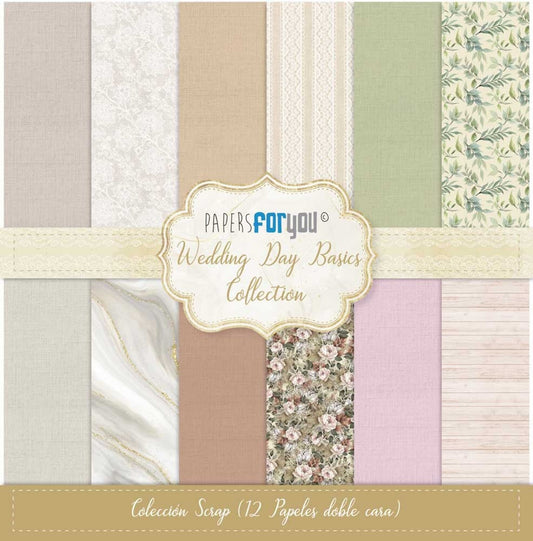 Papers For You Wedding Day Basics Scrap Paper Pack (12pcs) 12x12 inch (PFY-12617)