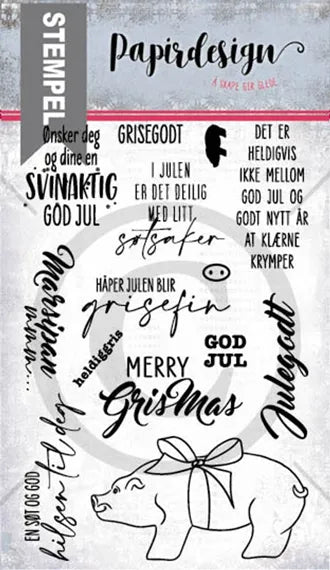 Papirdesign stempelplate - Marsipangris   - PD 2100563