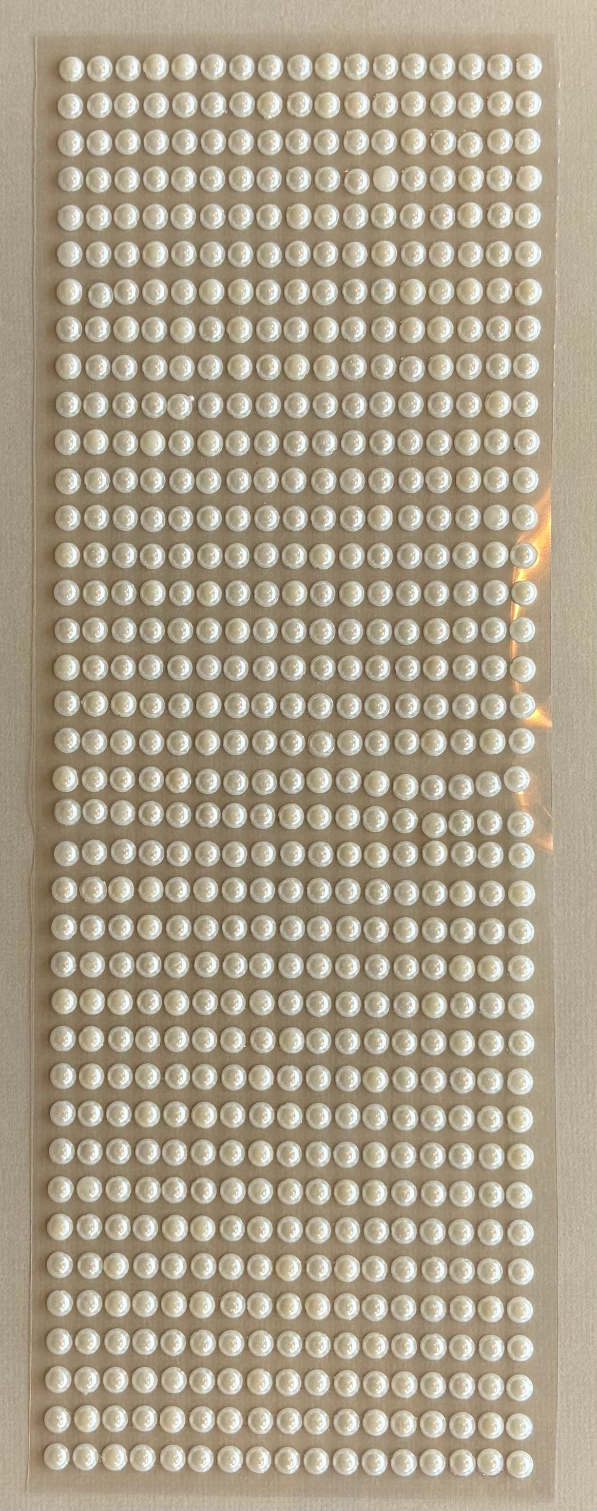 Halvperler Creme - selvklebende- Ø5mm