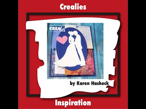 Crealies - svaner med hjerte og krone - CLSH17