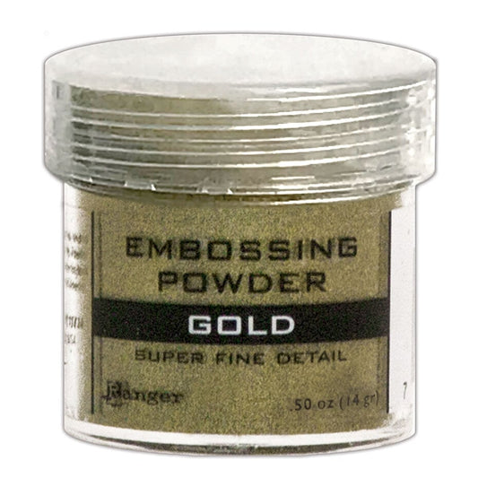 Tim Holtz Distress embossing glaze / embossingpulver -  Ranger Embossing Powder Super Fine Gold 1 oz (EPJ37408)