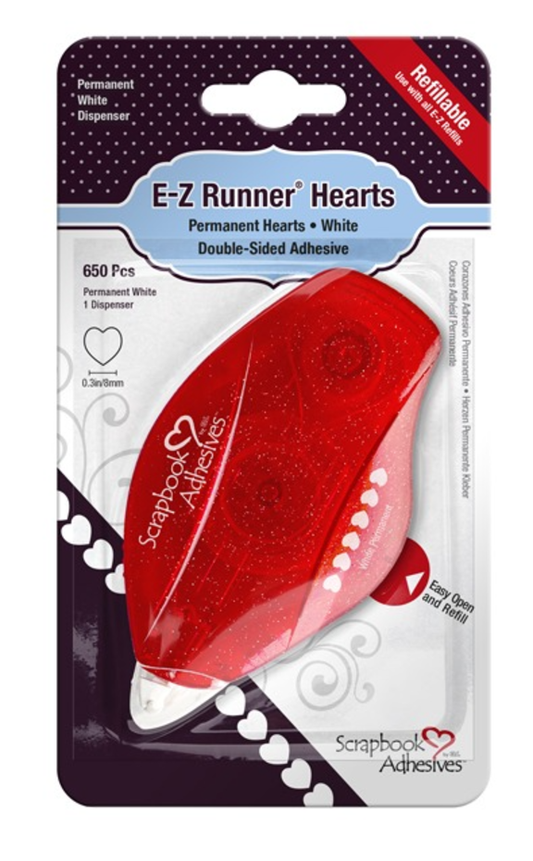 Scrapbook adhesives E-Z Runner Hearts Refillable Dispenser