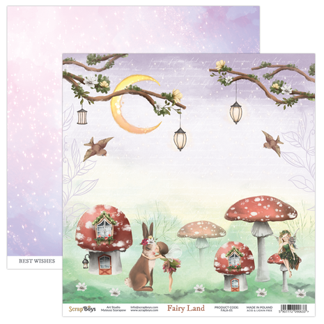 ScrapBoys - Fairy Land 12x12 Inch Paper Pack (FALA-08)