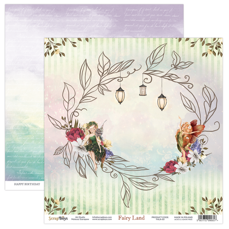ScrapBoys - Fairy Land 12x12 Inch Paper Pack (FALA-08)