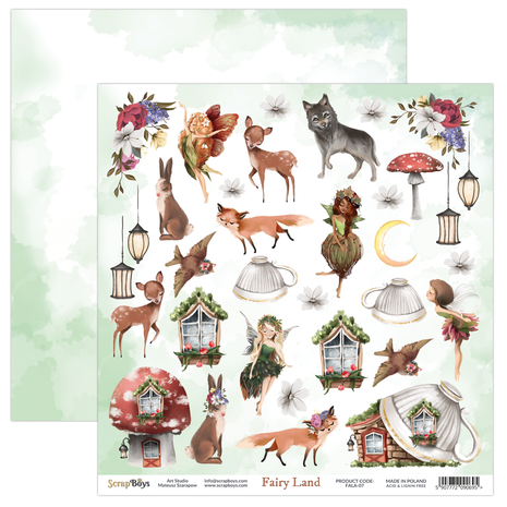 ScrapBoys - Fairy Land 12x12 Inch Paper Pack (FALA-08)