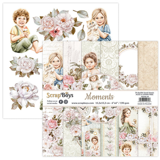 ScrapBoys Moments 6x6 Inch Paper Pad (MOME-09)
