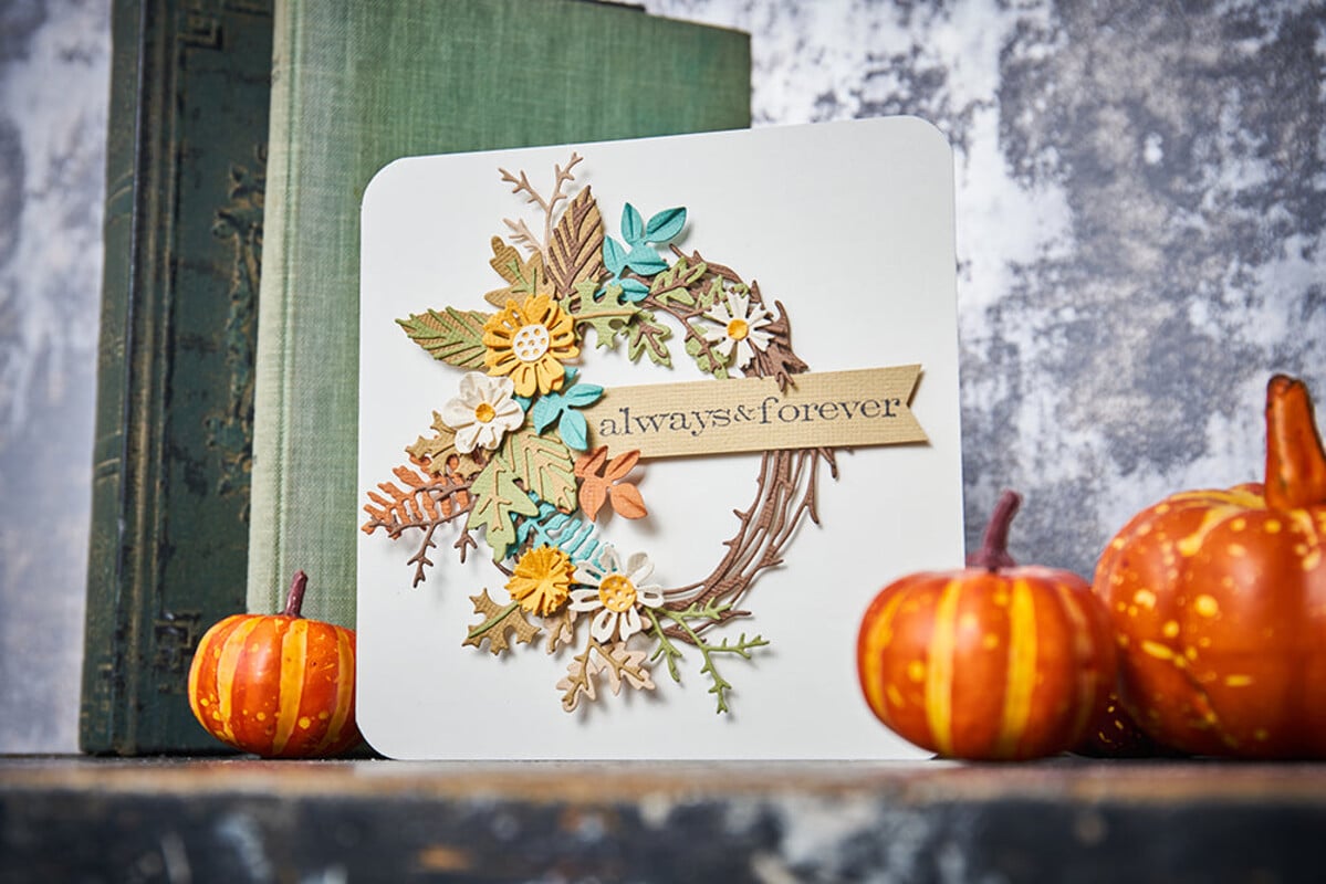 Sizzix Thinlits Die by Tim Holtz Vault Foliage Wreath