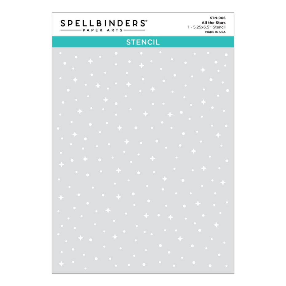 Spellbinders Stjerner stensil - All the stars stencils