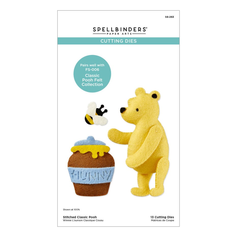 Spellbinders - Stitched Classic Pooh Etched Dies (S6-263)