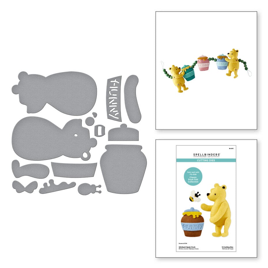 Spellbinders - Stitched Classic Pooh Etched Dies (S6-263)