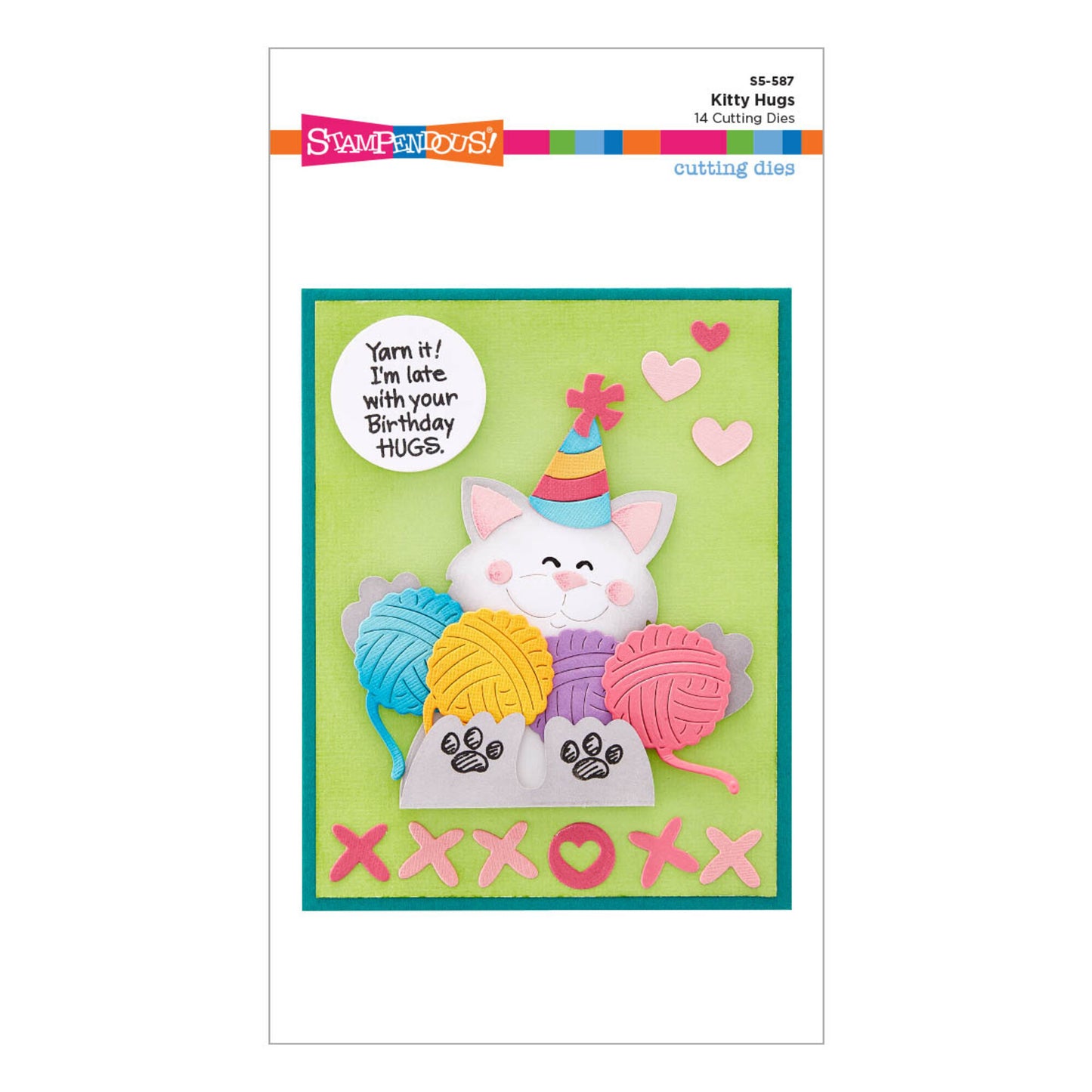 Stampendous - Kitty Hugs dies