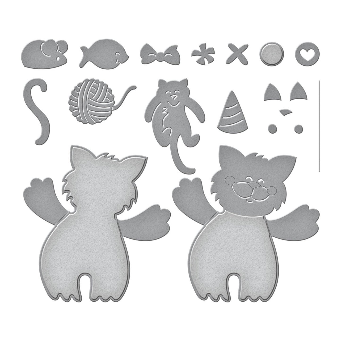 Stampendous - Kitty Hugs dies