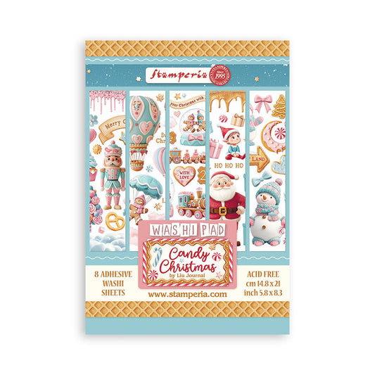 Stamperia Candy Christmas A5 Washi pad