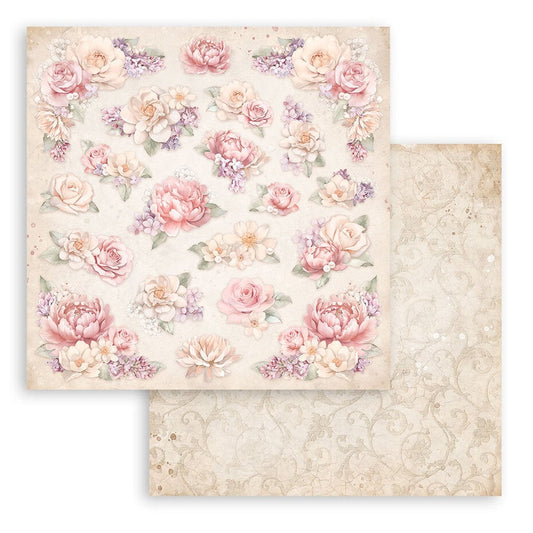 Romance Forever 12x12 Inch Paper Sheets Floral Pattern SBB975