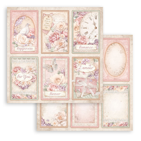 Stamperia Romance Forever 12x12 Inch Paper Sheets 6 Cards SBB976