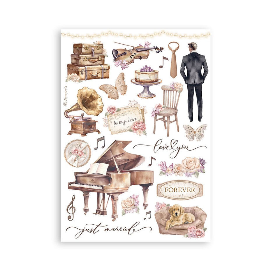 Stamperia Romance Forever A5 Washi Pad