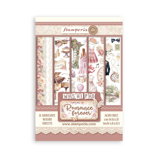 Stamperia Romance Forever A5 Washi Pad