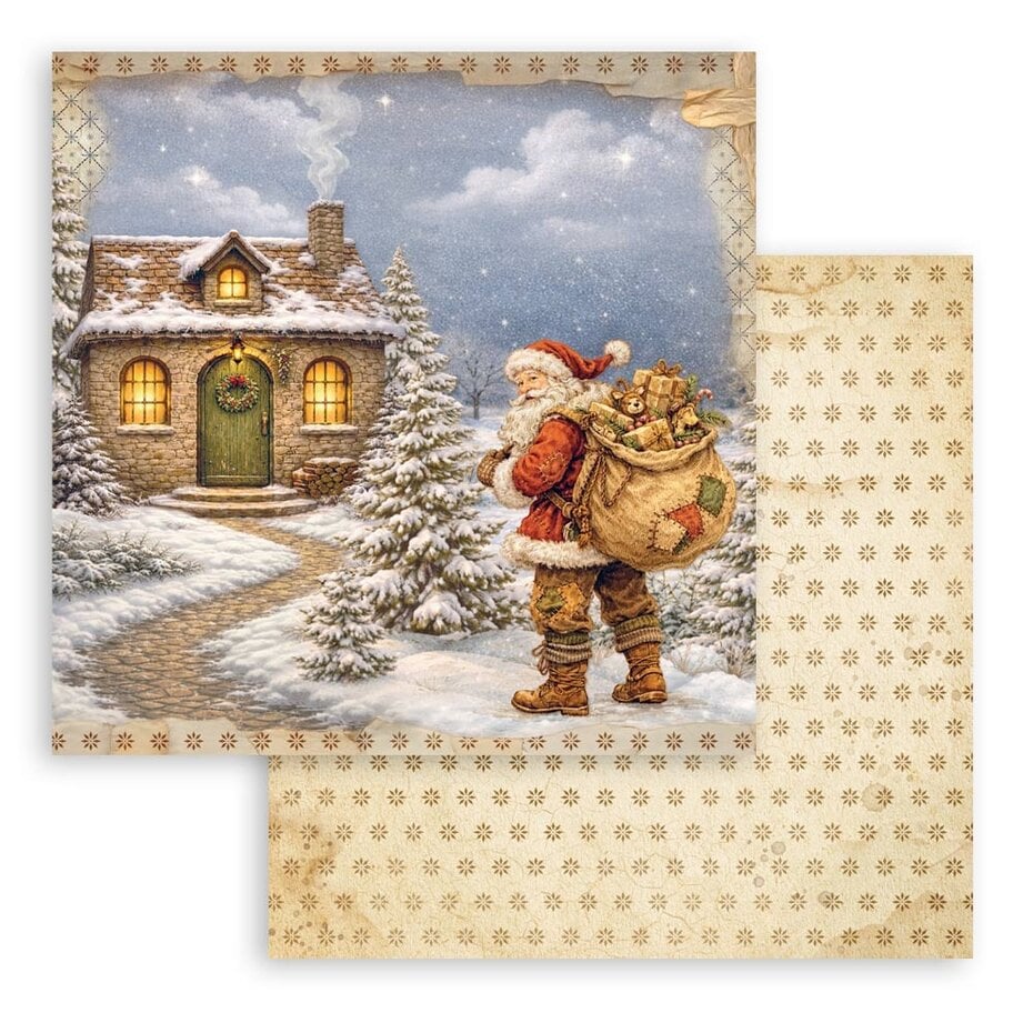 NYHET! Stamperia -Silent Night 8x8 Inch Paper Pack (SBBS148)