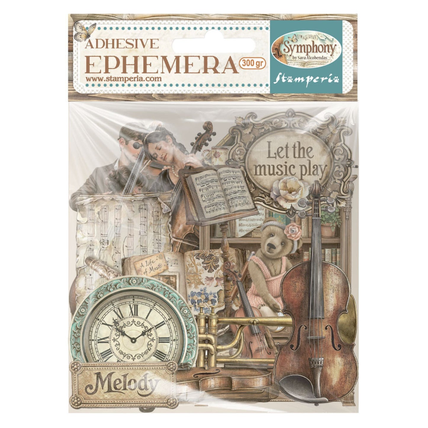 NYHET! Stamperia Symphony Ephemera by Sara Alcobendas