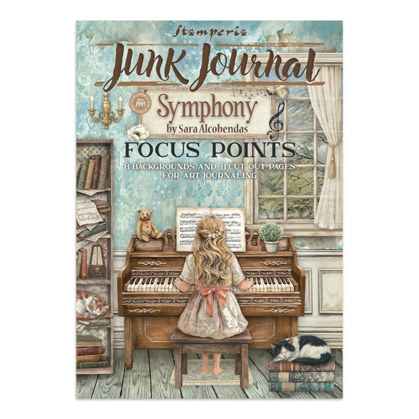 Stamperia Symphony Junk Journal A5 Focus Points by Sara Alcobendas