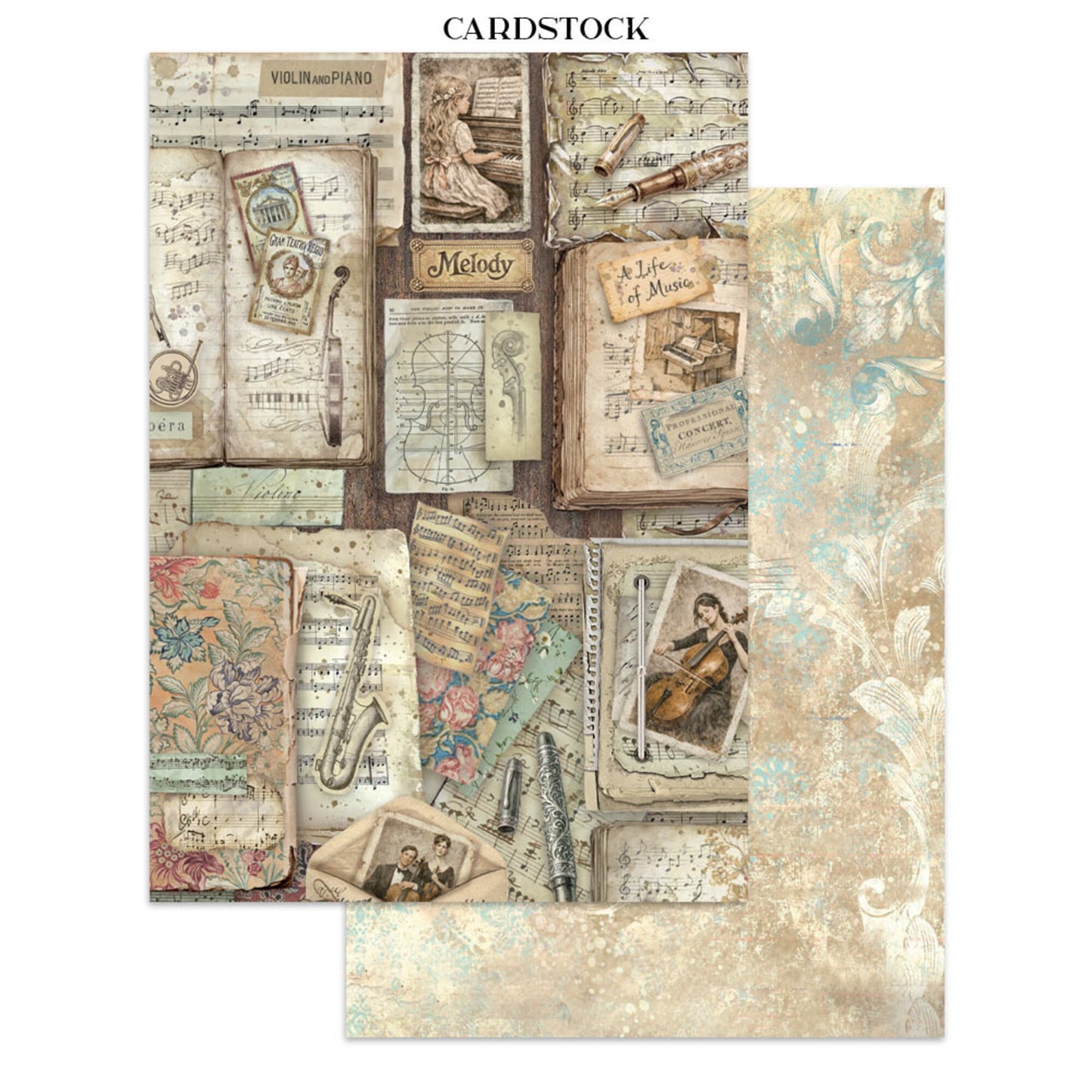Stamperia Symphony Junk Journal A5 Focus Points by Sara Alcobendas
