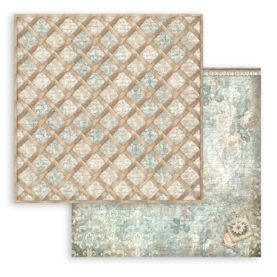 NYHET ! Stamperia - White Christmas - 8x8 Inch Paper Pack Maxi Background Selection by Cristina Radovan (SBBS147)