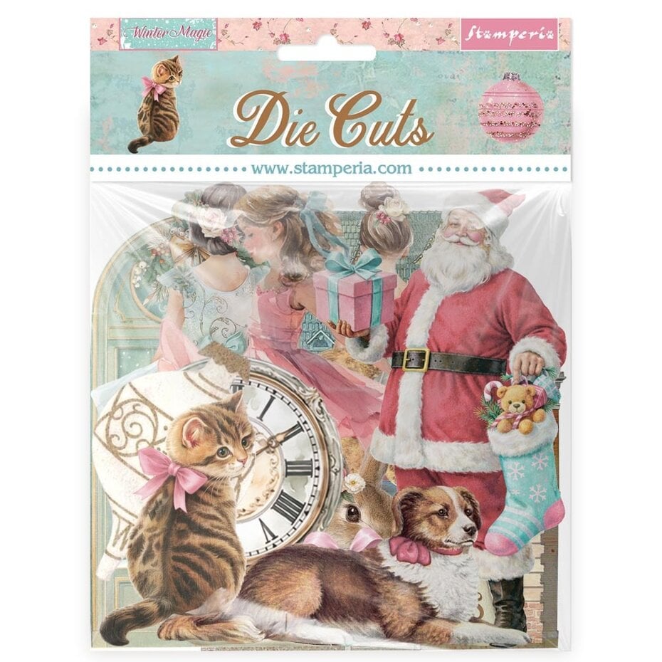 NYHET! Stamperia - Winter Magic Die Cuts Assorted (DFLDC138)
